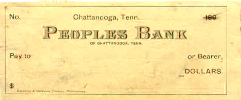 Peoples Bank of Chattanooga unissued 189_